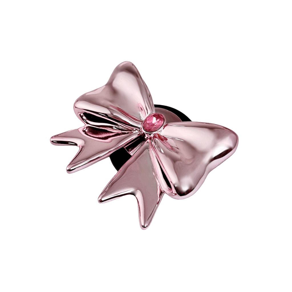 iphone grip, gem, bow, pink, xtended identity