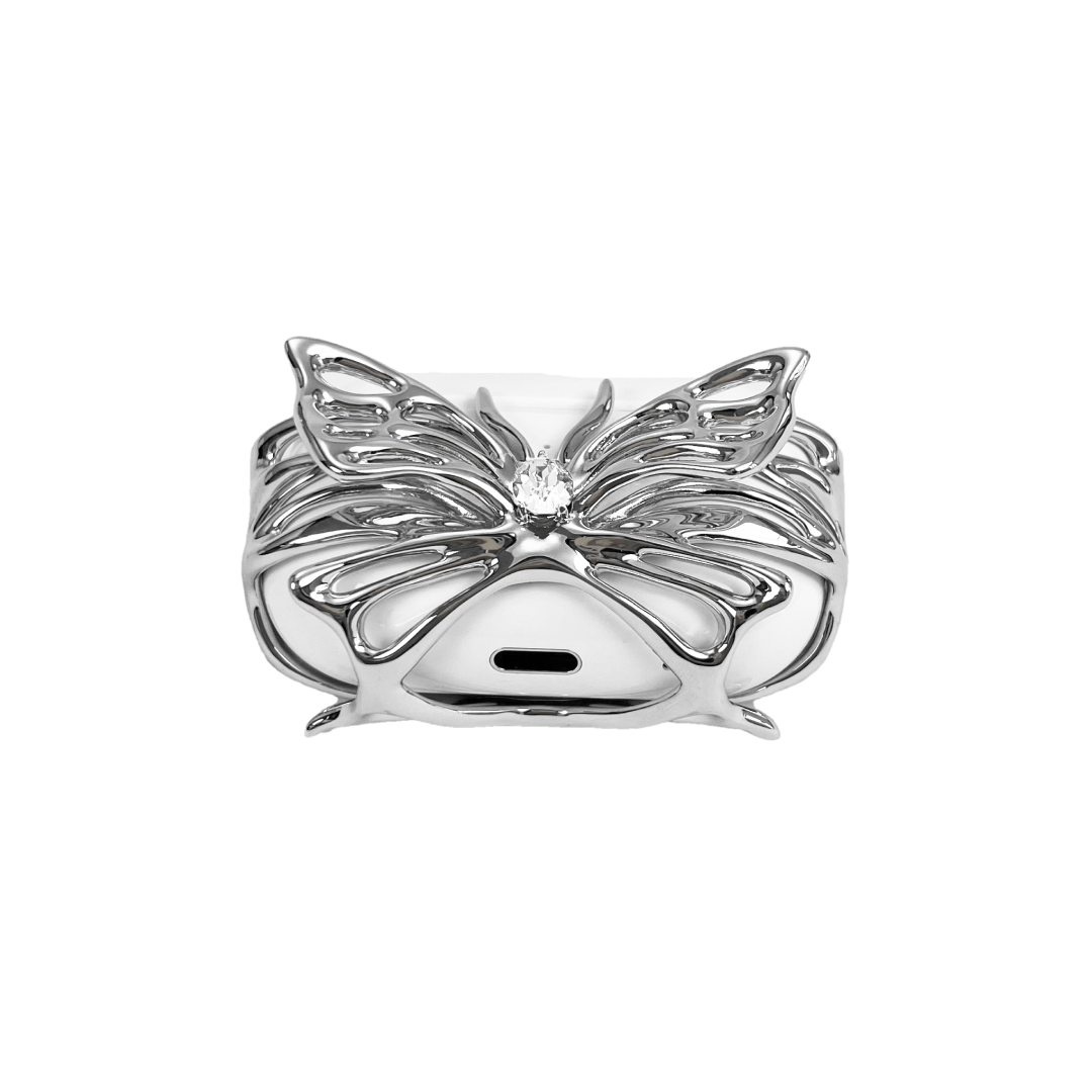 airpods cover, gem, butterfly, purple, blue, pink, white, xtended identity