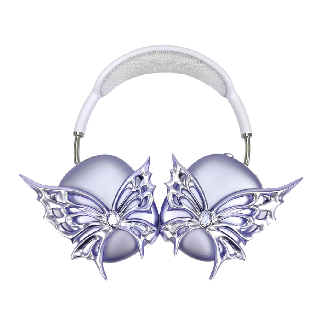 airpods cover, airpods max cover, gem, butterfly, blue, pink, purple, white, black, xtended identity
