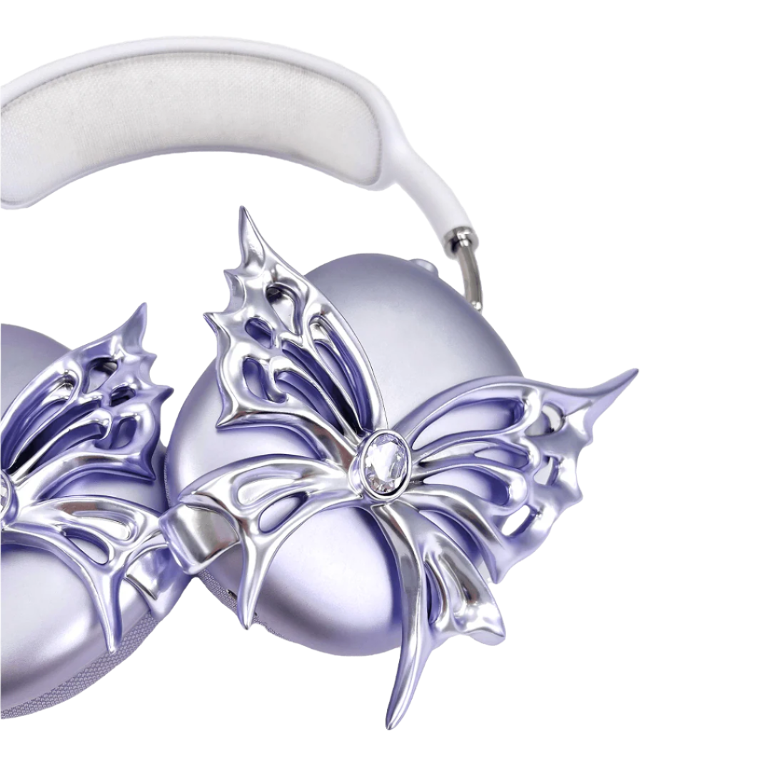 airpods cover, airpods max cover, gem, butterfly, blue, pink, purple, white, black, xtended identity