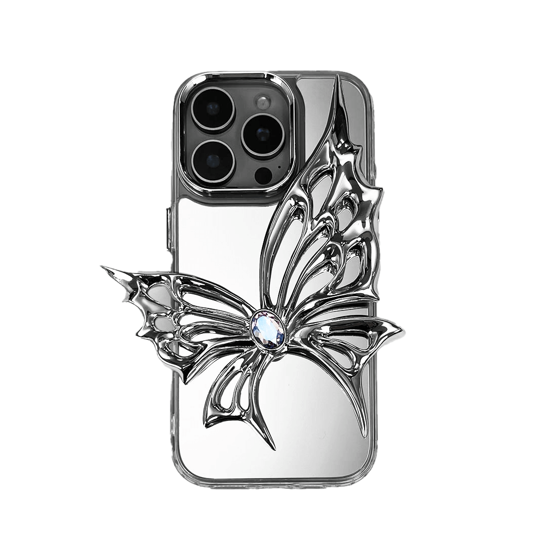 iphone cases, gem, butterfly, purple, silver, xtended identity