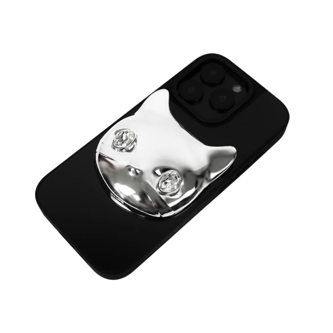 iphone case, cat, gem, white, black, pink, blue, gold, xtended identity