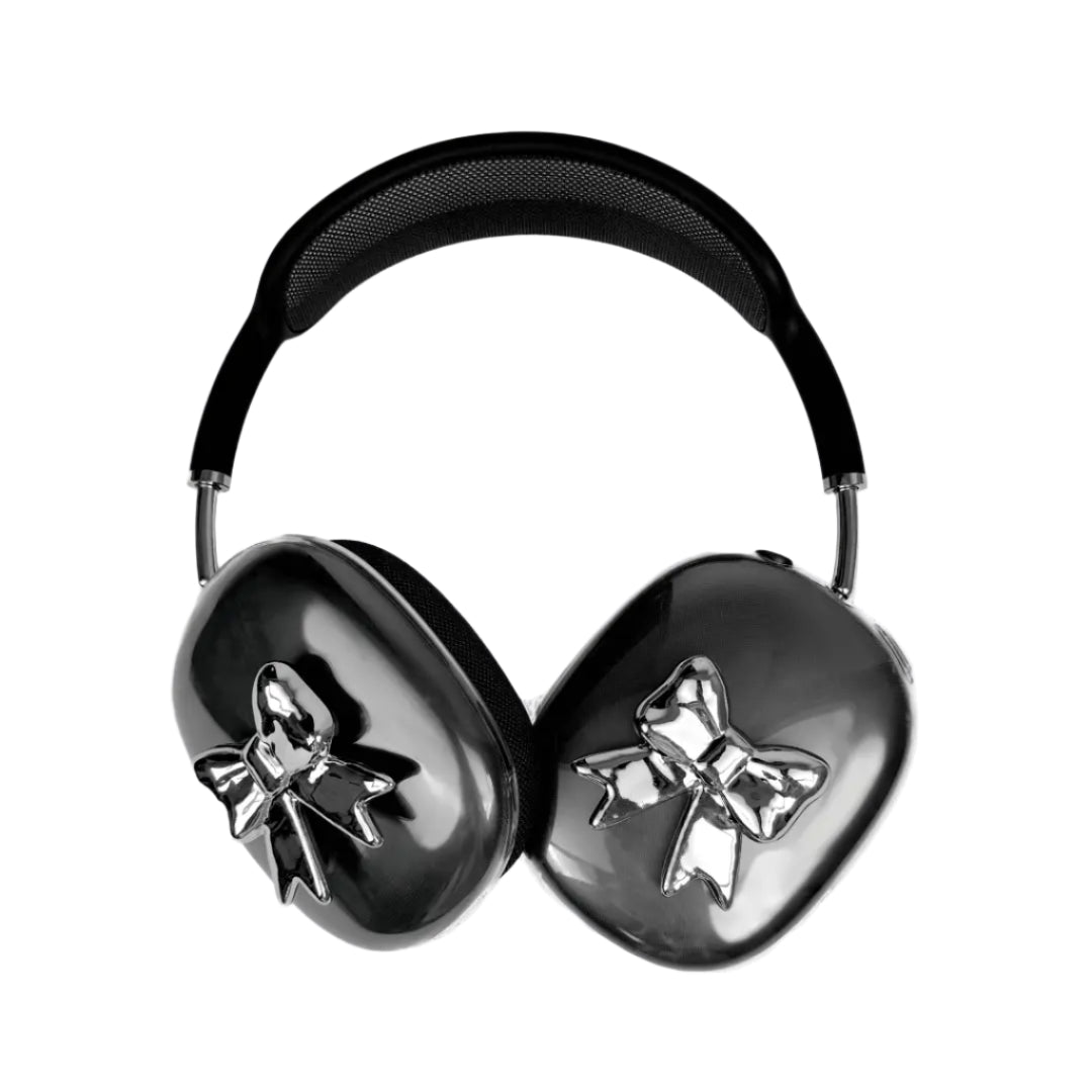 airpods cover, airpods max cover, star, bow, spider, silver, xtended identity