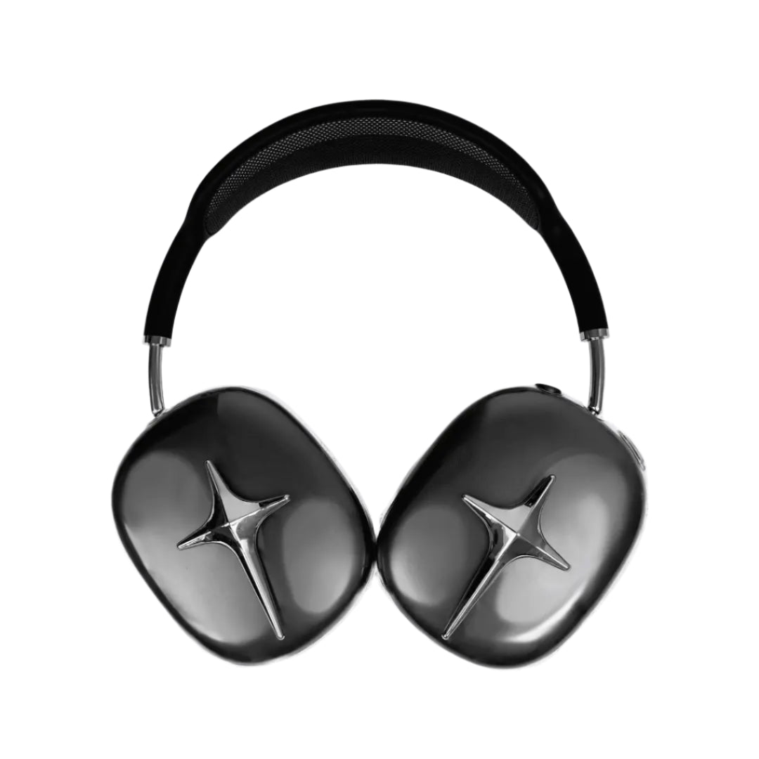 airpods cover, airpods max cover, star, bow, spider, silver, xtended identity
