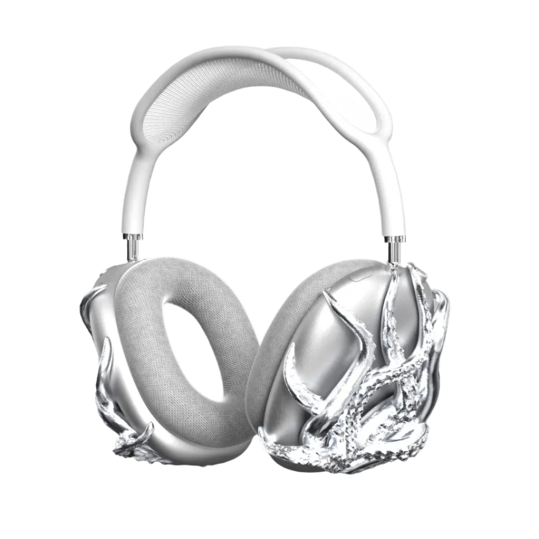 airpods cover, airpods max cover, octopus, silver, black, xtended identity, 3D printing