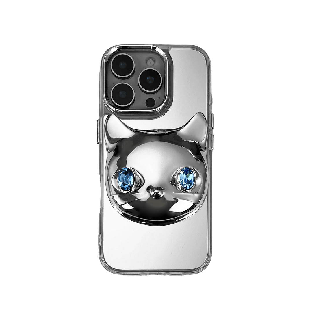 iphone case, cat, gem, white, black, pink, blue, gold, xtended identity