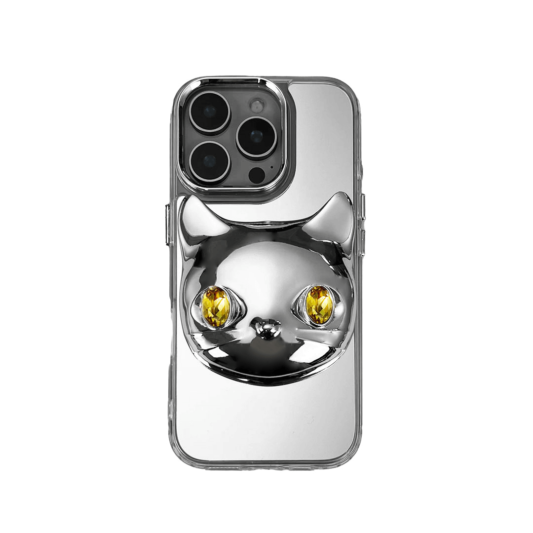 iphone case, cat, gem, white, black, pink, blue, gold, xtended identity