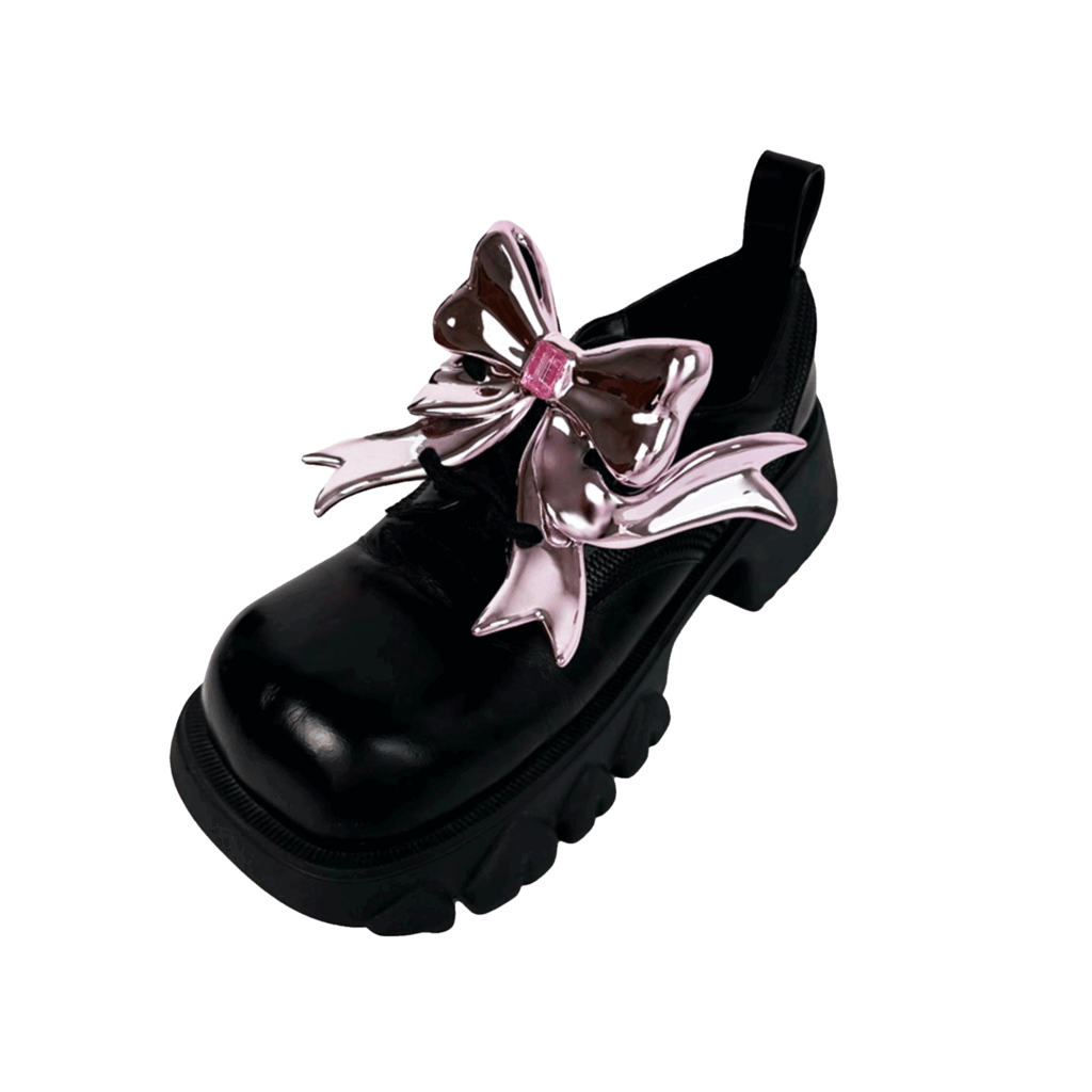 shoelry, gem, bow, pink, xtended identity, 3D printing