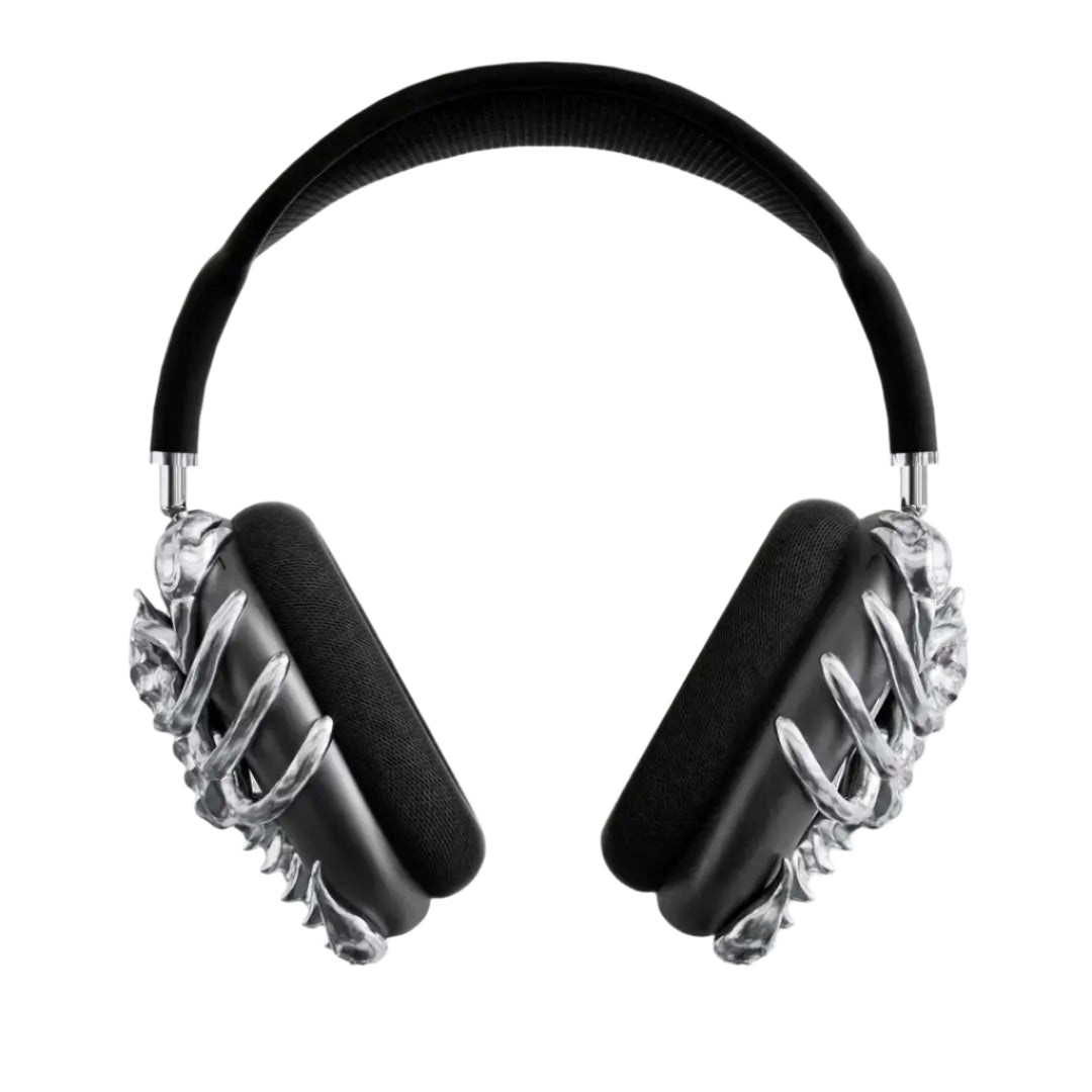 airpods cover, airpods max cover, scorpion, silver, xtended identity