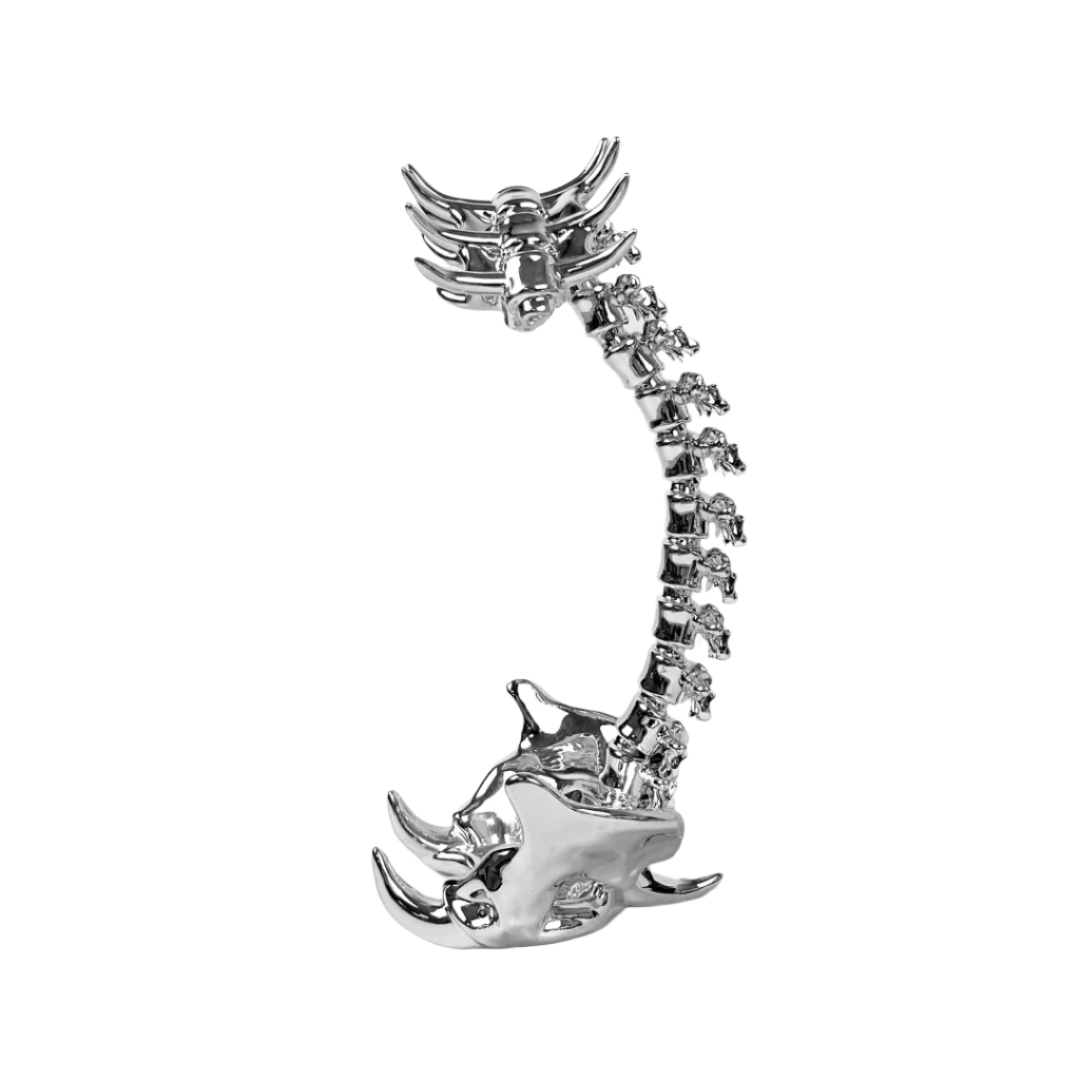 airpods max stand, skeleton, silver, xtended identity