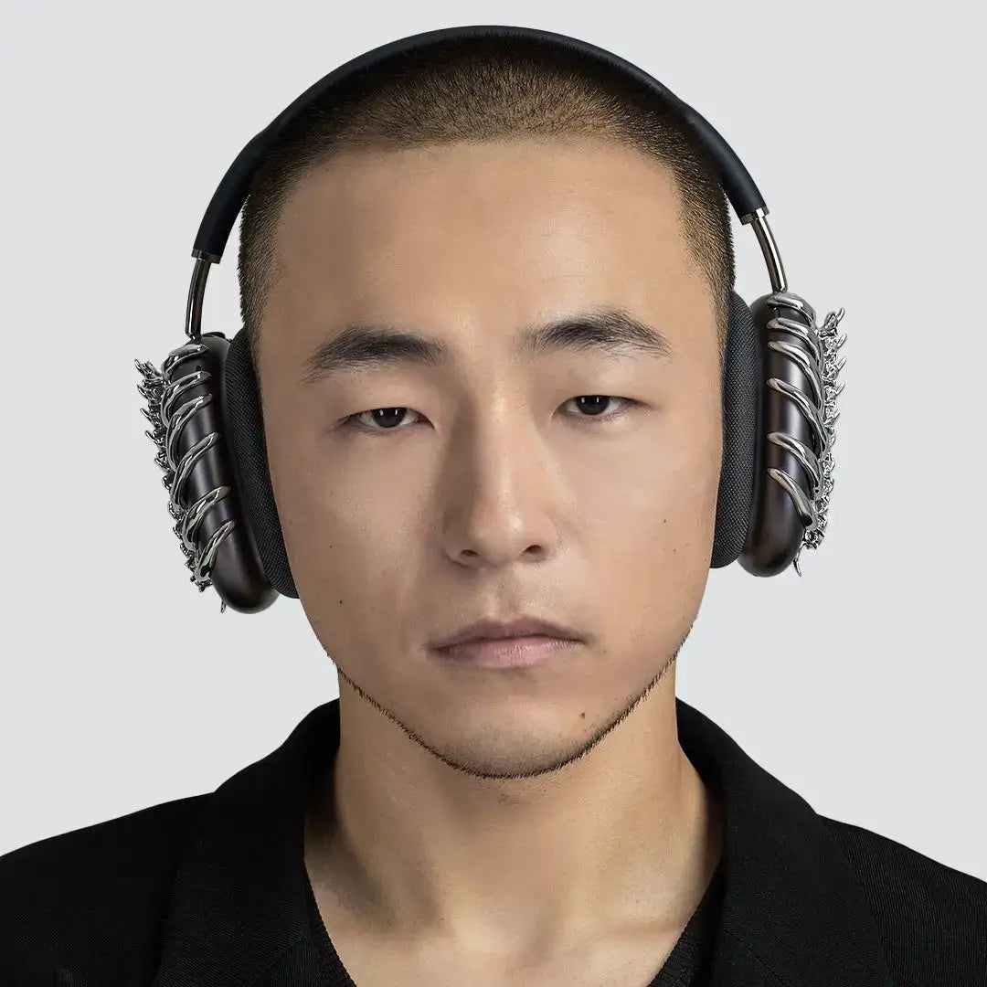 スケルトン リブケージ ヘッドフォン カバー | ゴシック AirPods