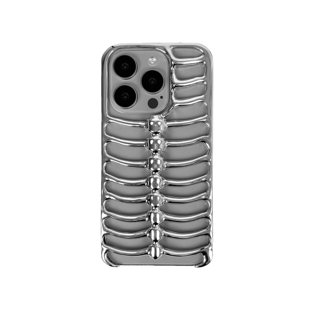 iphone case, skeleton, silver, white, black, xtended identity