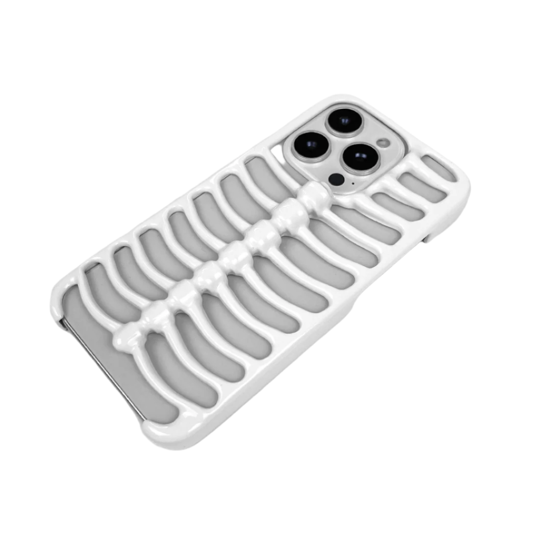 iphone case, skeleton, silver, white, black, xtended identity