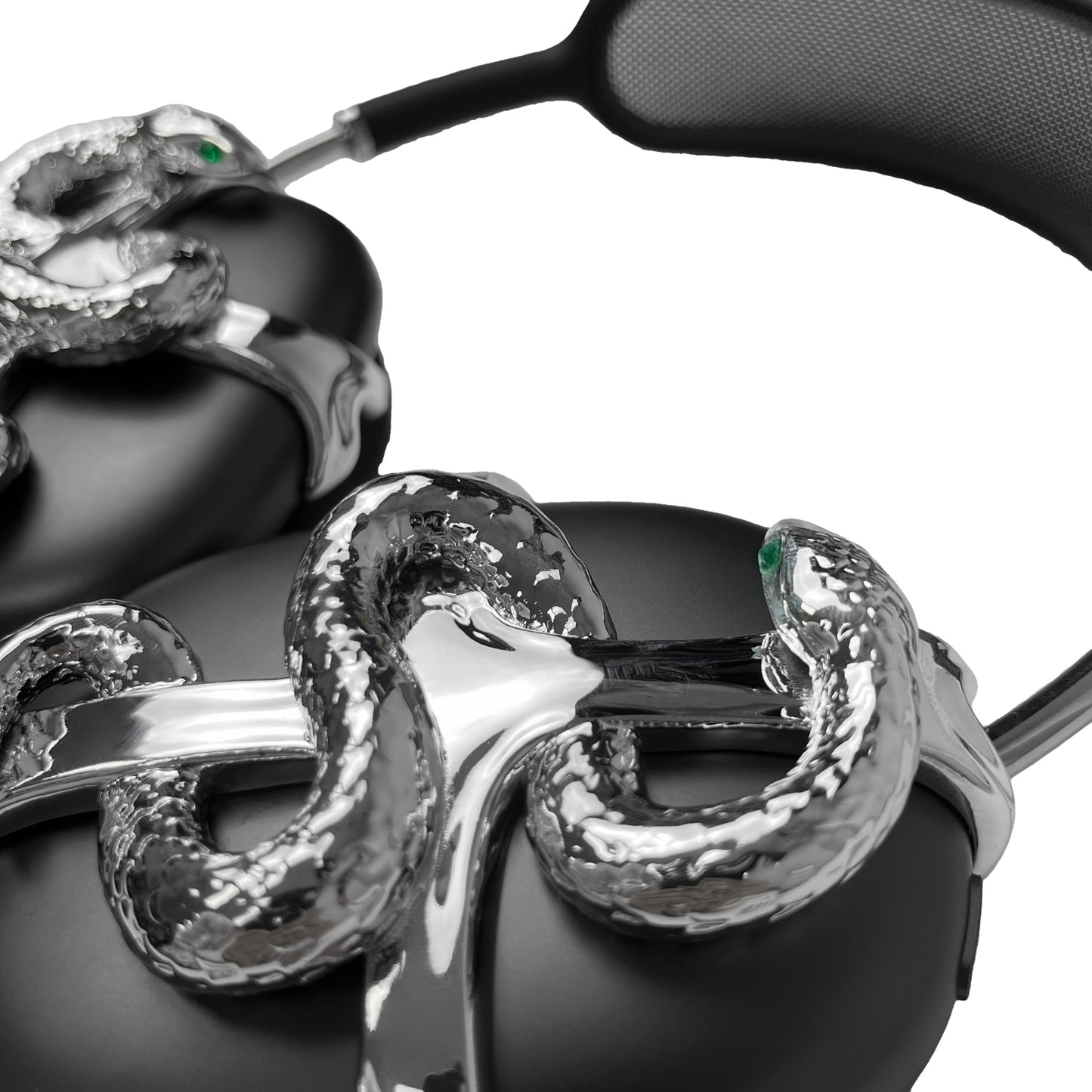 airpods cover, airpods max cover, snake, silver, gold, xtended identity