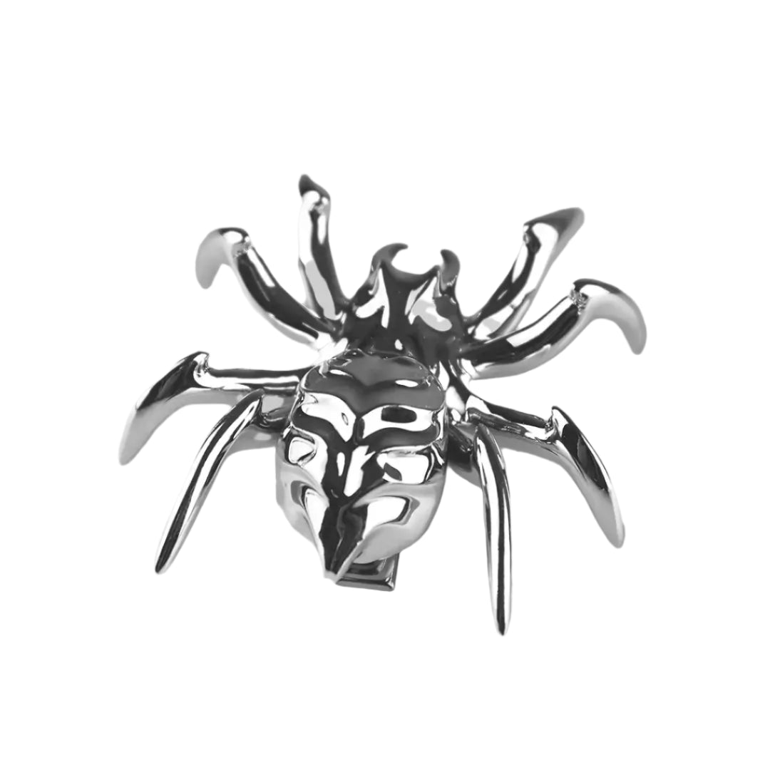 clip shoelry, spider, silver, xtended identity