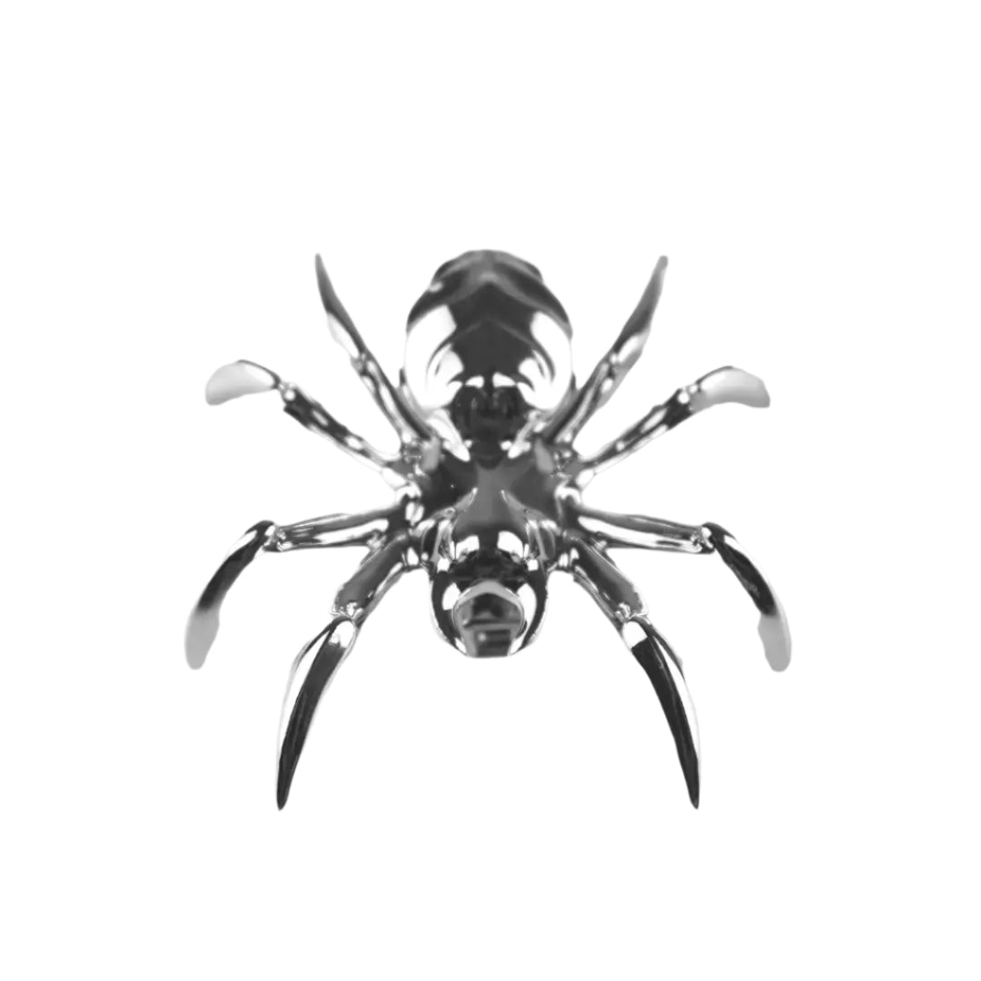 clip shoelry, spider, silver, xtended identity