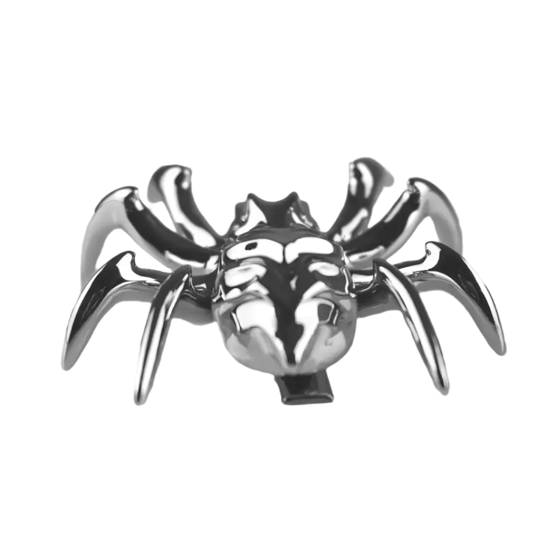 clip shoelry, spider, silver, xtended identity