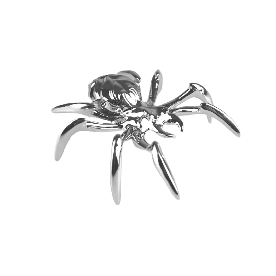 shoe jewelry, spider, silver, xtended identity