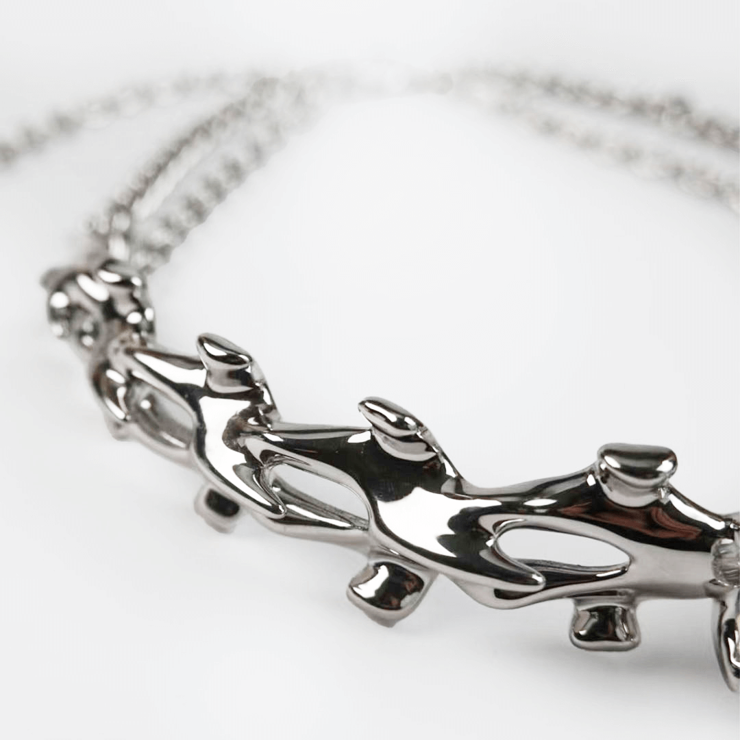 collar, spine, bone, silver, xtended identity