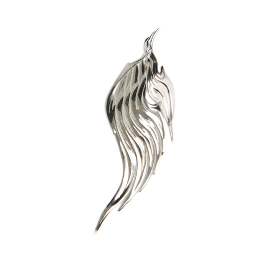 earrings, wing, silver, xtended identity